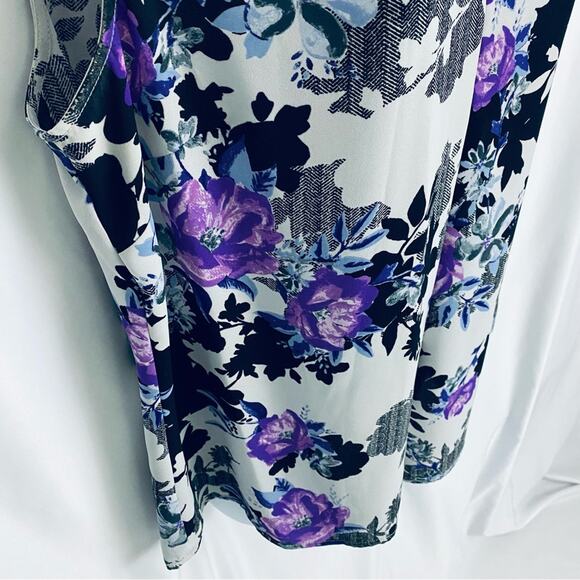 Nine West Floral Blouse Size Large - Picture 5 of 9